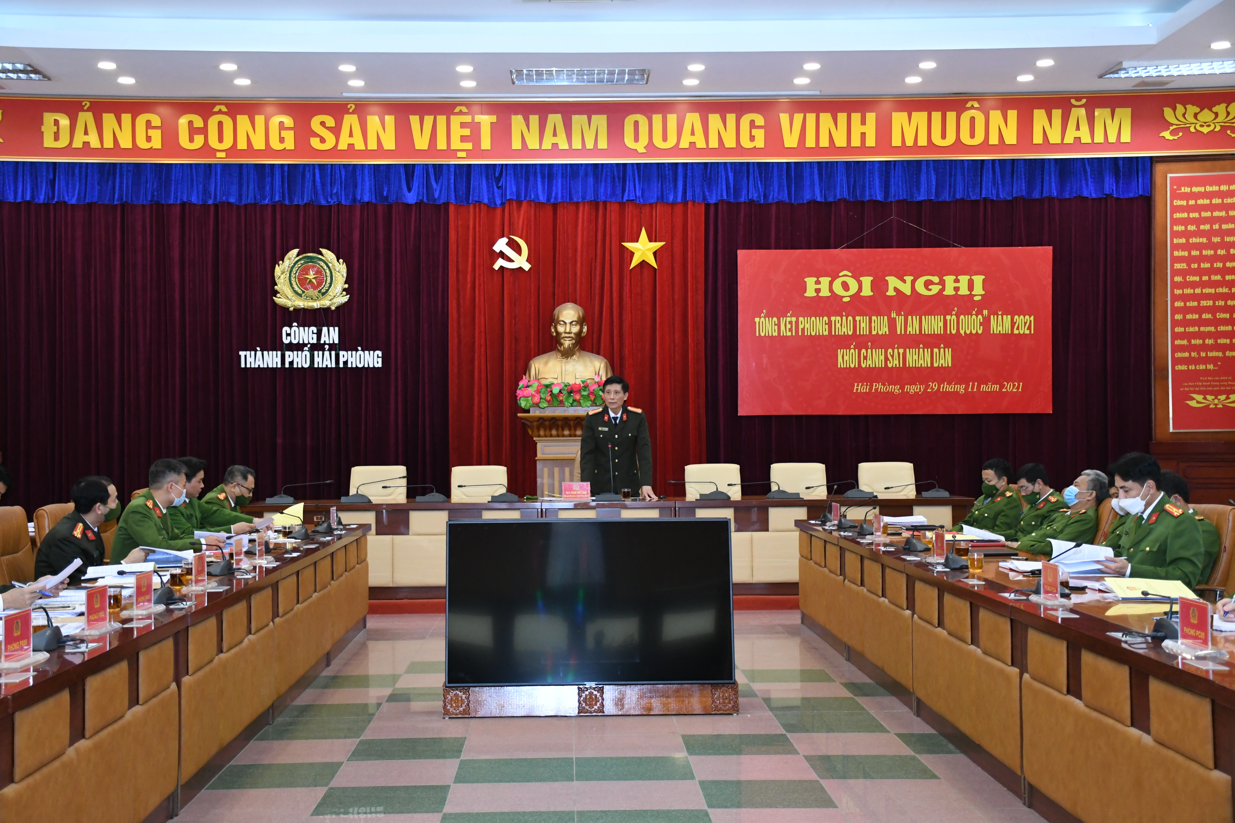 Các đơn vị Khối Cảnh sát nhân dân – CATP: Tổng kết phong trào thi đua “Vì an ninh Tổ quốc” năm 2021